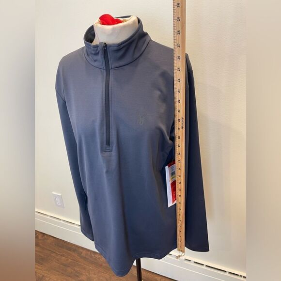 New with tags || SPYDER Men’s Prospect zip t-neck shirt || SPYDER top for men - Picture 6 of 13